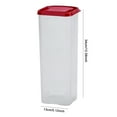 thumbnail image 2 of Yucurem Plastic Bread Keeper with Airtight Lid Bread Bin Kitchen Supplies Kitchen Storage (Red), 2 of 9