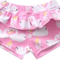 thumbnail image 3 of Girl Swim Trunk Ruffled Swim Shorts Cartoon Swim Shorts Boardshorts Toddler Girl Swimming Trunk for Training, 3 of 8