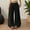Black, variant on Busydd Women's Pants Comfortable Baggy Solid Color Pants for Women Casual Elastic Waist Drawstring Wide Leg Pants Woman Trousers with Pockets M