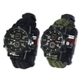 thumbnail image 4 of Advancent Reloj de supervivencia, herramientas para acampar, equipo de senderismo, antorcha, mano de obra fina, suministros para exteriores, regalo carpas ejercito verde Advancent OD009761-02, 4 of 5