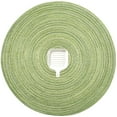 thumbnail image 2 of Nvzi Juego de 6 manteles individuales redondos tejidos, elegantes manteles individuales de 15 pulgadas para mesas de comedor, decoración de fiestas en interiores y exteriores (verde claro), 2 of 5