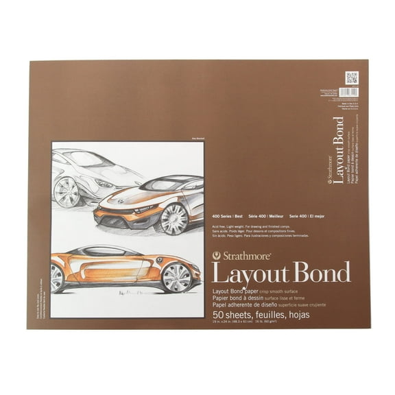Strathmore Layout Paper Pad, 400 Series, 19 in x 24 in