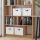 thumbnail image 1 of Conjunto de 2 Caja de almacenamiento apilable plegable con tapas para la organización del hogar o la oficina, 1 of 5