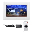 thumbnail image 2 of Digital Calendar Alarm Day Clock, 7 Inch Dementia Clocks With 5 Sets Alarm Reminders And Auto Dimming, Weather, For Memory Loss, Alzheimer, With Remote, White, 2 of 8