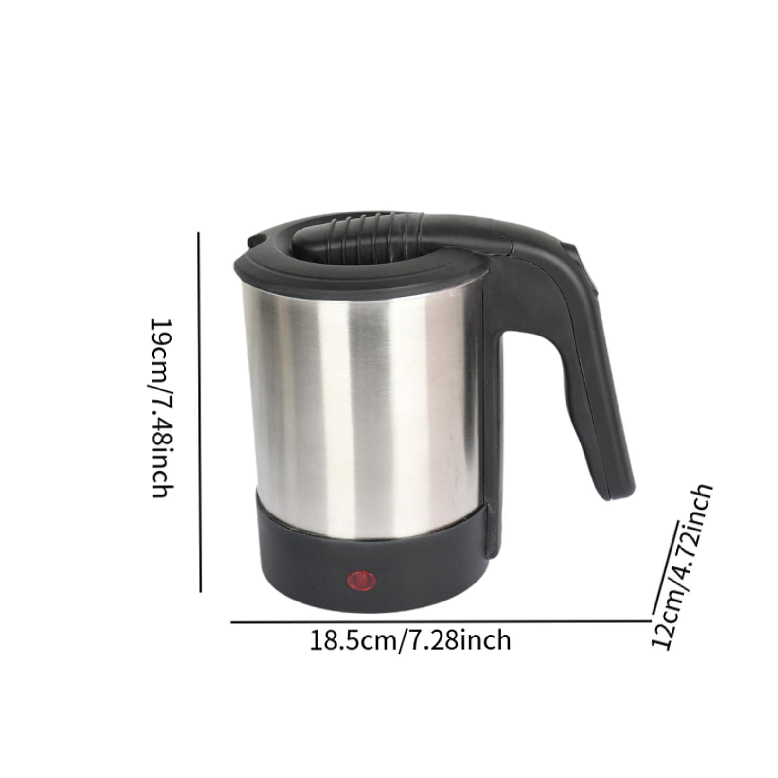 CoudarTitie Car Electric Travel Kettle Hot Water Pot Compact Stainless Steel Portable Warmer 24V 250W