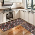 thumbnail image 3 of Kitchen Rugs Sets Of 2,Dark Christmas Drink and Cookie Pattern Anti Fatigue Kitchen Mat Rugs Non Slip Washable,Decorative Kitchen Floor Mats for Kitchen,Sink,Laundry,17"X47", 3 of 5
