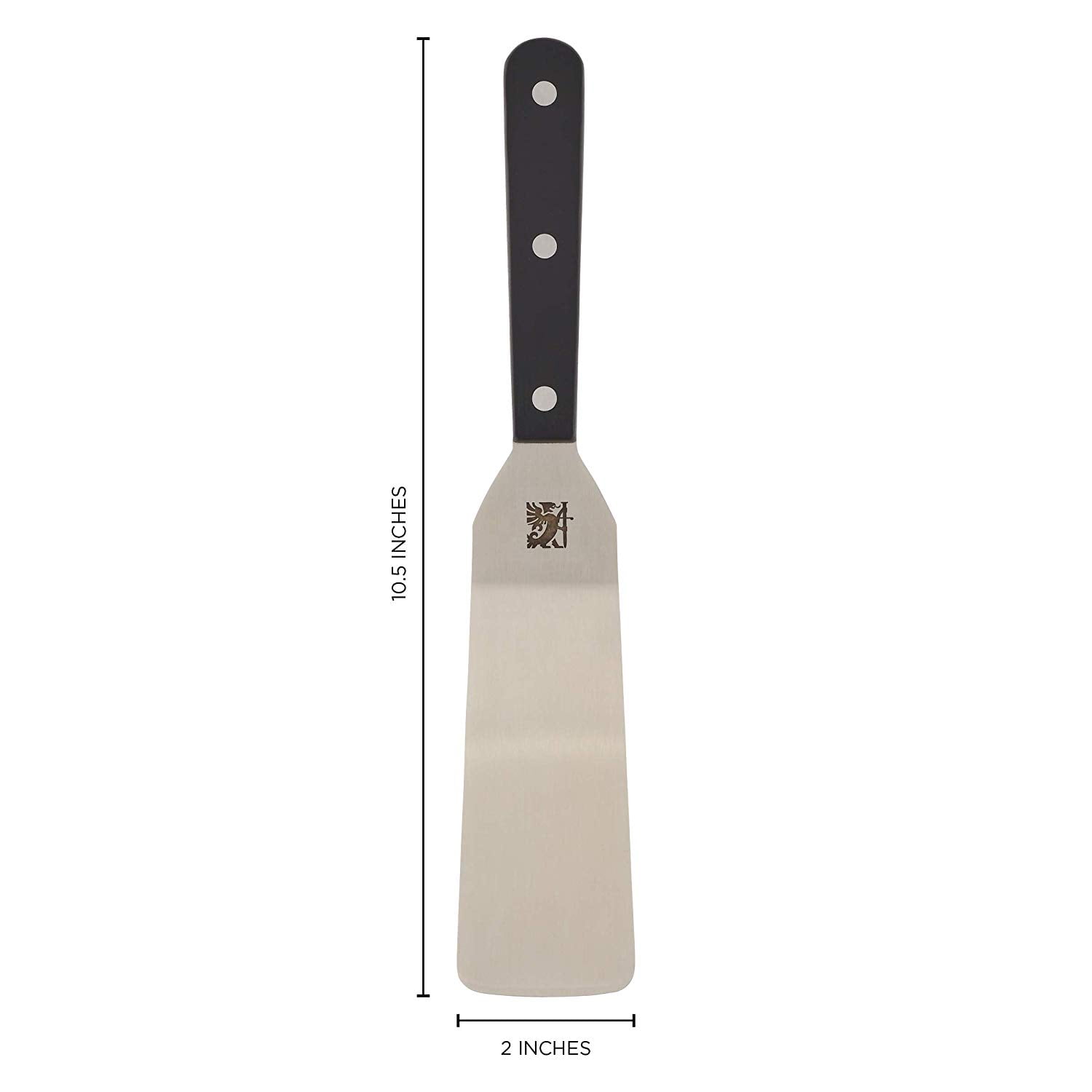 narrow stainless steel spatula