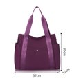 thumbnail image 4 of Bolso bandolera de nailon de gran capacidad para mamá, con múltiples bolsillos para el trabajo (púrpura) Sywqhk Para Estrenar, 4 of 8