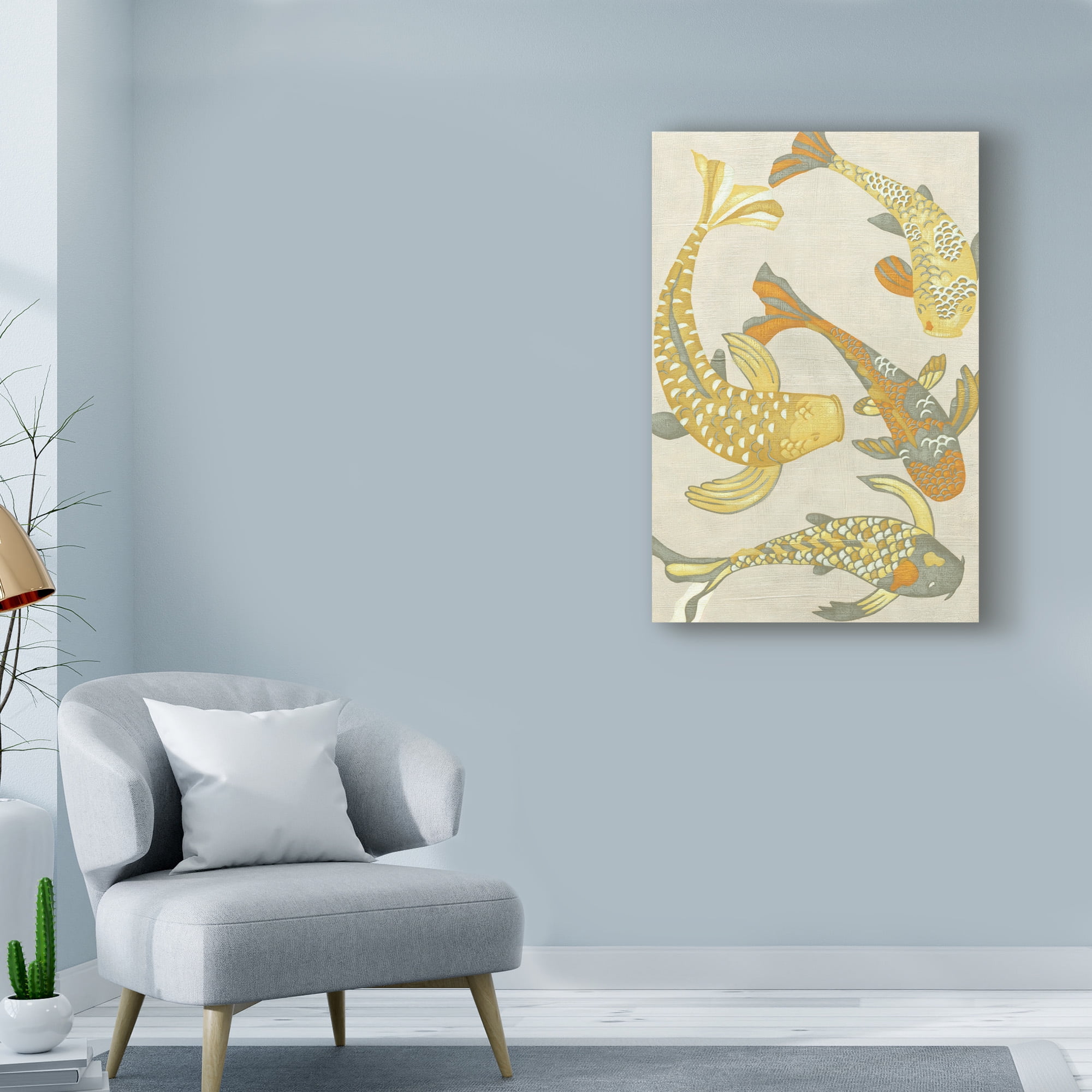 Trademark Fine Art 'Golden Koi I' Canvas Art by Chariklia Zarris