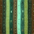 thumbnail image 1 of Ahgly Company Machine Washable Indoor Square Abstract Turquoise Blue Contemporary Area Rugs, 7' Square, 1 of 4