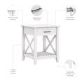 thumbnail image 3 of Key West End Table with Storage in Pure White Oak - Engineered Wood, 3 of 8