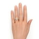 thumbnail image 2 of JeenMata Anillo de Compromiso de 1 Quilate con Corte de Pera - Anillo de Bodas - Anillo de Halo - Anillo Pavé - Anillo de Promesa - Baño de Oro Amarillo de 18 K sobre Plata, 2 of 6
