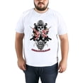thumbnail image 4 of Men's Graphic TeeSkull Letter Print T-Shirts Round Neck Short Sleeves Sizes XS-5XL Summer Daily Casual Tops, 4 of 5