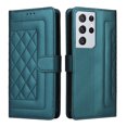 thumbnail image 2 of Compatible with Samsung Galaxy S21 Ultra Case, Premium Leather Wallet Book Case Magnetic Flip RFID Blocking Credit Card Holder Kickstand with Wrist Strap Shock Absorbing Case, Darkgreen, 2 of 11