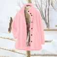 thumbnail image 5 of XUNKUSGA Jacket Women Faux Winter Coats for Women Long Sleeve Collared Button Down Jackets for Women Warm Fleece Lined Sherpa Women's Clothing S-2XL Pink, 5 of 6