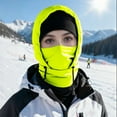 thumbnail image 2 of Yellow Lei Feng Hat For Unisex With Thick Lining Windproof Ear Protection Adjustable Drawstring For Ski Cycling And Outdoor Cold Weather Activitie Free Size, 2 of 6