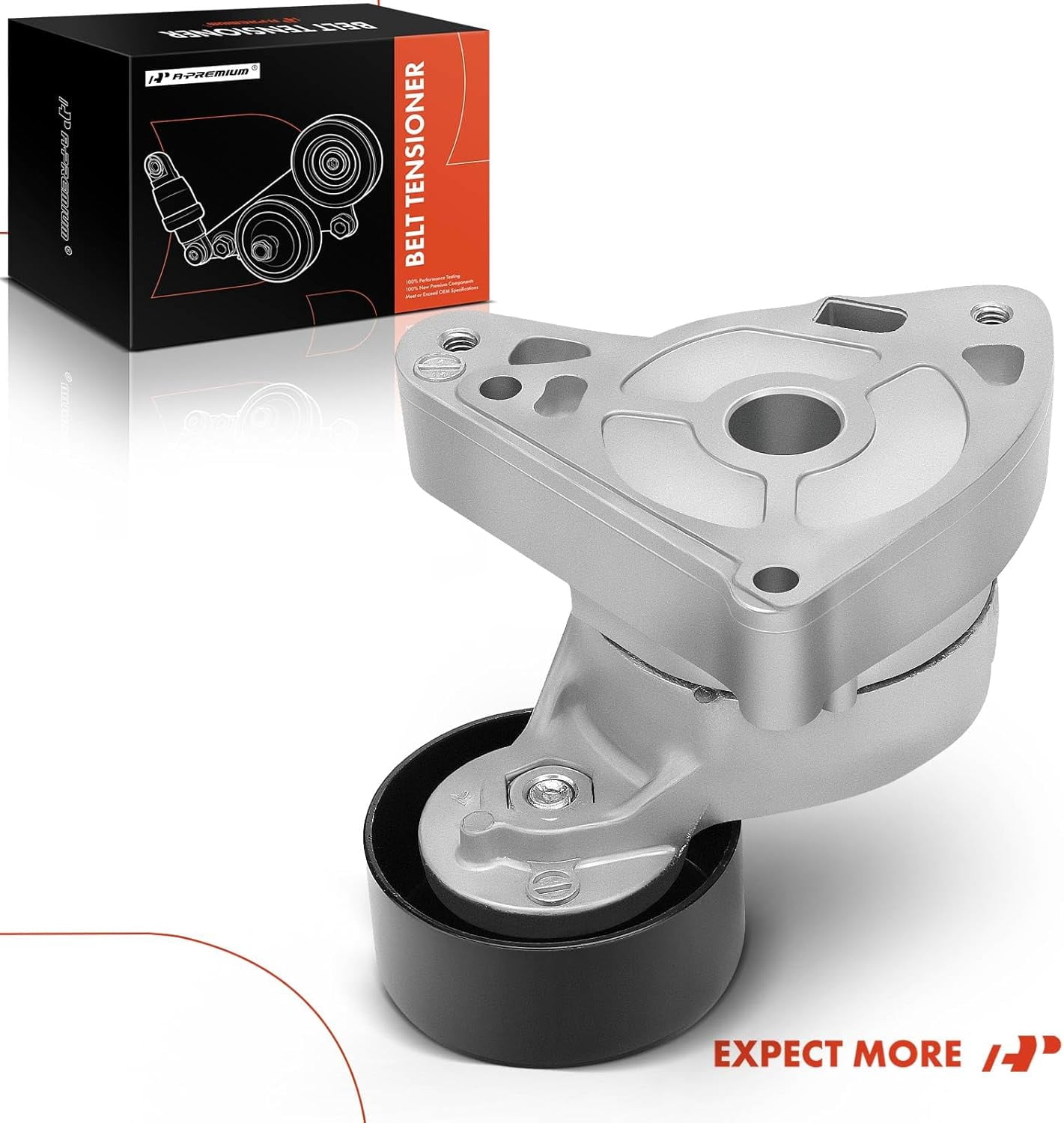 A-Premium Serpentine Belt Tensioner Pulley Assembly Compatible with Honda Accord 2003-2007 Civic 2006-2015 CR-V 2002-2014 Element 2003-2011 2.0L 2.4L