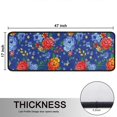 thumbnail image 5 of Kitchen Rugs Sets Of 2,Pioneer Flower Floral Print Pattern Anti Fatigue Kitchen Mat Rugs Non Slip Washable,Decorative Kitchen Floor Mats for Kitchen,Sink,Laundry,17"x47"+17"x47", 5 of 5