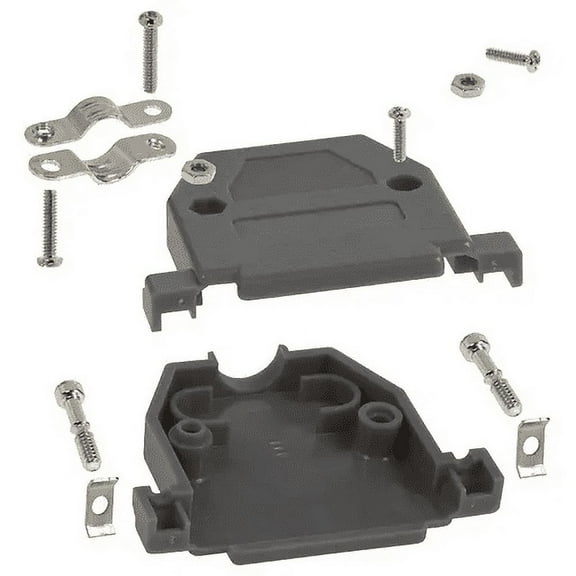 977-025-010R031  Connector Backshell 25 Position 180Deg Gray Unshielded :RoHS