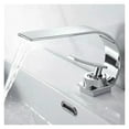 thumbnail image 2 of White Basin Faucet Curved Creative Waterfall Hot And Cold Water Mixer Tap, Wash Face Sink Bathroom Stainless Steel Faucet ,Versatile Features, 2 of 7