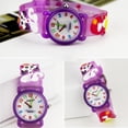 thumbnail image 1 of Reloj HUOGUO de dibujos animados para niños, impermeable, morado, para niñas de 3 a 10 años, 1 of 2