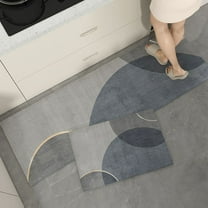 Namzi Bathroom Rug Mat , Non-Slip Plush Shaggy Bath Carpet, Machine Wash Dry, Bath Mats for Bathroom Floor, Tub and Shower, Bathroom Runner Bathmat Accessories Decor, Gray Blue 01,16*24inch