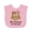 AD-Pink, variant on Inktastic My Granny Loves Me Owl Grandchild Girls Baby Bib