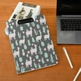 thumbnail image 5 of FORMRS A4 Clipboard Folder with Pen Holder Horizontal Foldable School Office Binder, Cute Llamas Pattern, 5 of 9