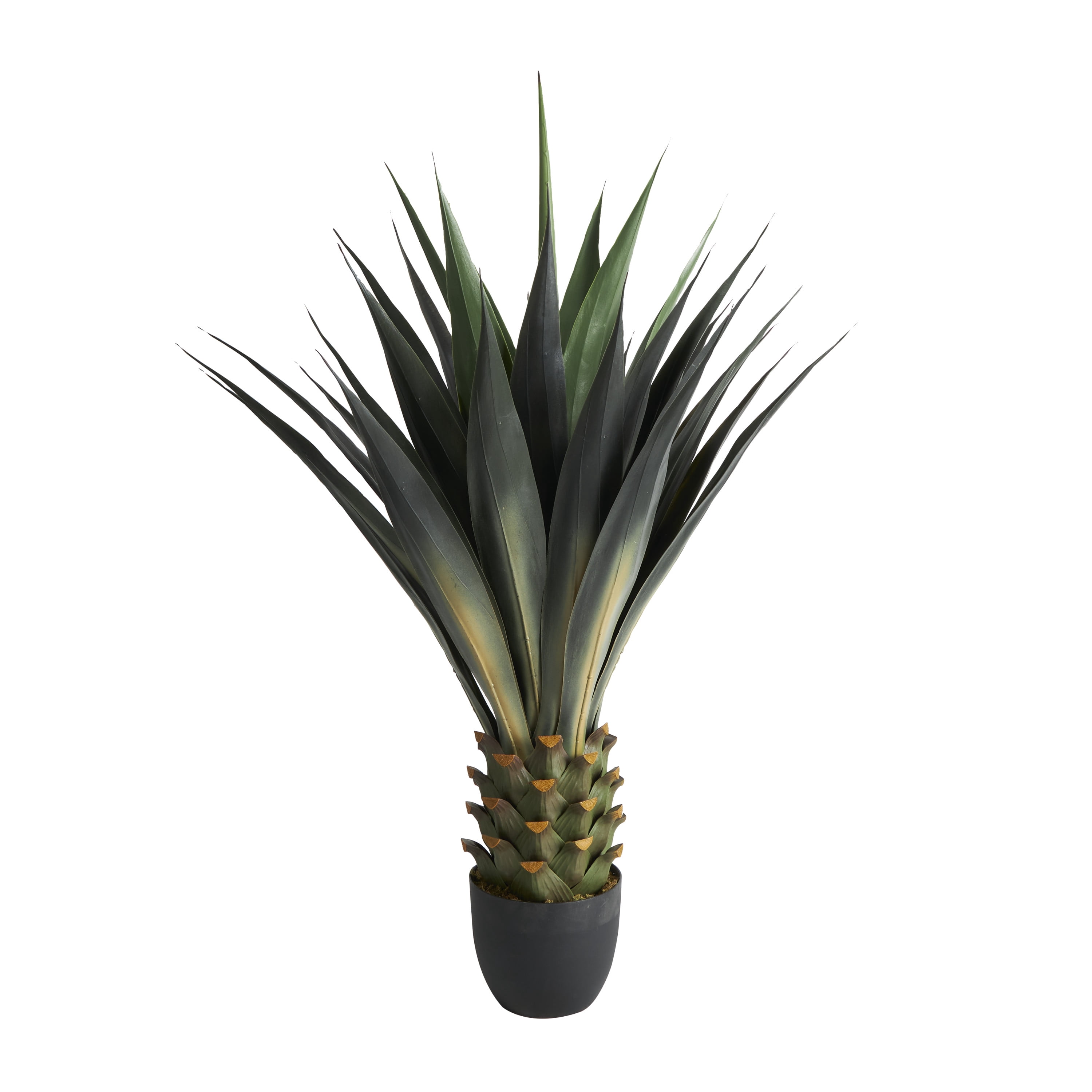 DecMode 47" Artificial Agave Tree in Black Pot