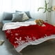 thumbnail image 2 of Copo de nieve de Navidad, manta roja, manta cálida portátil para camas, decoración del hogar, manta para sofá, 2 of 3