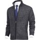thumbnail image 1 of Suéter de talla europea para hombre, cárdigan con cremallera, informal, holgado, abrigo a juego para hombre, 1 of 6