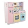 KidKraft Deluxe Pastel Culinary Children Pretend Play Kids Wood Kitchen | 53336