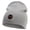 Grey, variant on Cartoon Force Logo Embroidered 8 inch Acrylic Short Blank Beanie - White OSFM
