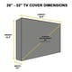 thumbnail image 5 of Injueey Cubierta de soporte de montaje de TV LCD resistente a la intemperie para exteriores, Protector plegable impermeable para habitación de Cubiertas para muebles de jardín 30-32 pulgadas Injueey HA066084-02, 5 of 6