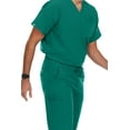thumbnail image 4 of Hey Scrubs Set Men Stretch V-Neck Scrub Top and Six Pocket Tapered Pant Bundle, Elastic Waistband Scrubs for Men, 4 of 4