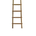 thumbnail image 4 of Screen Gems 6 Step 6 ft Blanket Rack Decorative Wooden Ladder Brown, 4 of 6