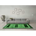 thumbnail image 3 of Ahgly Company Indoor Rectangle Abstract Emerald Green Modern Area Rugs, 6' x 9', 3 of 4