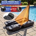 thumbnail image 6 of Costway 10 FT Foldable Basketball Hoop with Fillable Base, Wheels & Shatterproof Backboard, 6 of 12