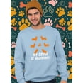thumbnail image 2 of My Corgi Is Herding! Banner Sweatshirt Men -Image by Shutterstock, Male Medium, 2 of 4