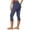 Navy, variant on Women'S High Waisted Yoga Pants With Side Pockets For Fitness Running And Abdominal Support Elastic Tight Workout Leggings