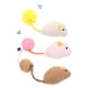 thumbnail image 1 of Juego de 3 juguetes para gatos, pequeños ratones de peluche con cascabel, juguete interactivo para gatos de interior, peluches realistas de rata., 1 of 5