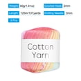 thumbnail image 2 of Uxcell Cotton Yarn 100% Cotton Soft Knitting Yarn for Hand DIY Bag Cushion Crocheting Knitting Project Home Decor, 2 of 7