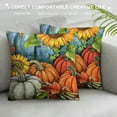 thumbnail image 3 of Qinduosi Fall Pillow Covers Fall Autumn Thanksgiving Pumpkin Sunflower Throw Pillow Cases Blue Farmhouse Decorative Cushion Cover White, 3 of 5