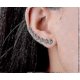 thumbnail image 5 of 7 Crystals Ear Cuffs Hoop Climber S925 Sterling Silver Earrings Hypoallergenic Earring, 5 of 5