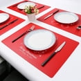thumbnail image 2 of Coxeer Ensemble de Table de Noël en Faux Cuir Rectangulaire pour Table de Fête, 2 of 9