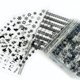 thumbnail image 1 of 18-50 unids/set diseño mixto nuevo juego de pegatinas para decoración de uñas encaje negro oro plata brillo flor agua calcomanía Slider Wraps decoración manicura Tan Jianjun unisex, 1 of 2