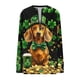 thumbnail image 2 of TaTaai Women St. Patrick's Day Print Long Sleeve Sweatshirt Fashion Loose Round Neck Casual Top Soft Comfortable for Daily Home Office Streetwear Gift, 2 of 5