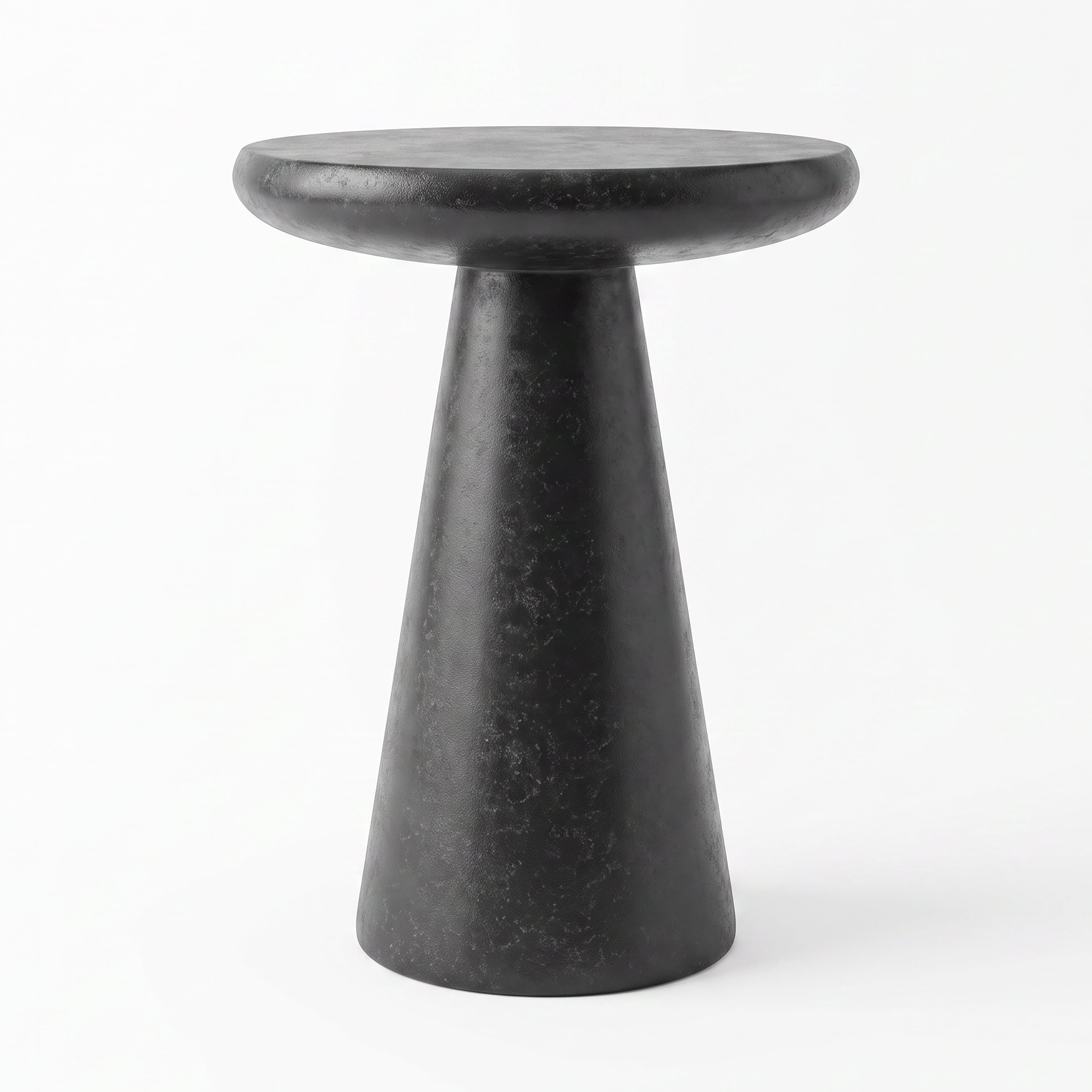 Mushroom MGO Side Table – Durable Construction, Compact Design, Gloss Ceramic Black
