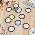 thumbnail image 4 of 15Pcs Round Felt Bead Design Boards 1.55Inch Dark Gray Felt Beading Mat DIY Beading Boards Storage Tray, 4 of 5