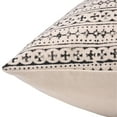 thumbnail image 3 of Fabdivine Block Print Throw Pillow Cover, 18x18 Inch Duck Canvas Handmade Cushion Cover, Floral Print Boho Design Black Pillow Cover for Sofa and Couch, 3 of 5